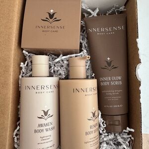 Innersense Organic Body Care Set Lotion, Wash, Scrub, Body Butter
